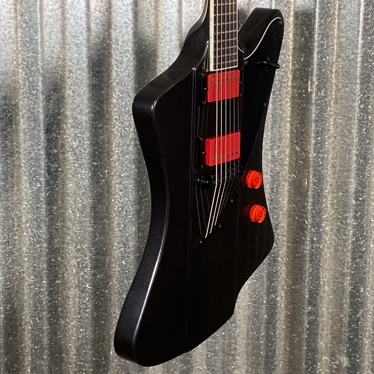Westcreek Guitars Mirage T Bird Style Dual Humbucker Guitar Black #0097 Used