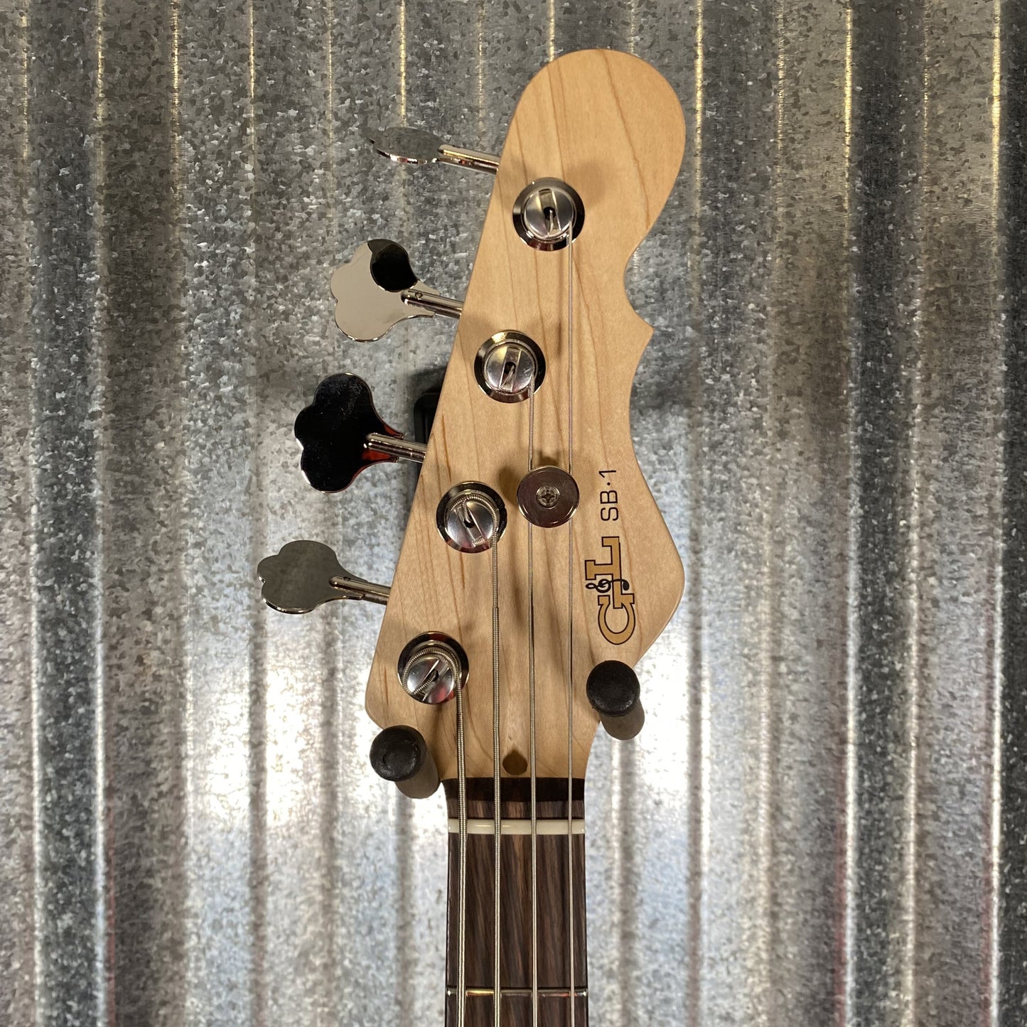 G&L USA BTO SB-1 4 String Bass Lake Placid Blue & Bag #0082 Blem