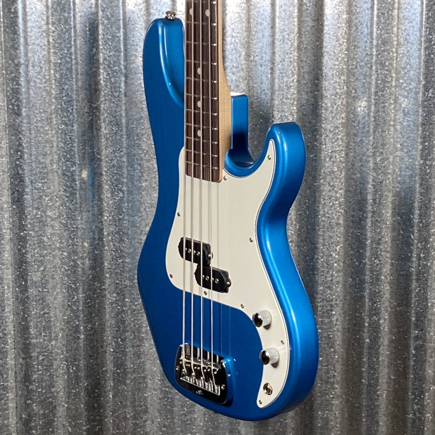 G&L USA BTO SB-1 4 String Bass Lake Placid Blue & Bag #0082 Blem