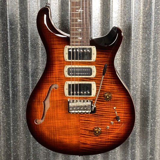 PRS Paul Reed Smith SE Special Semi Hollow Orange Tiger Smokeburst Guitar & Bag #6711