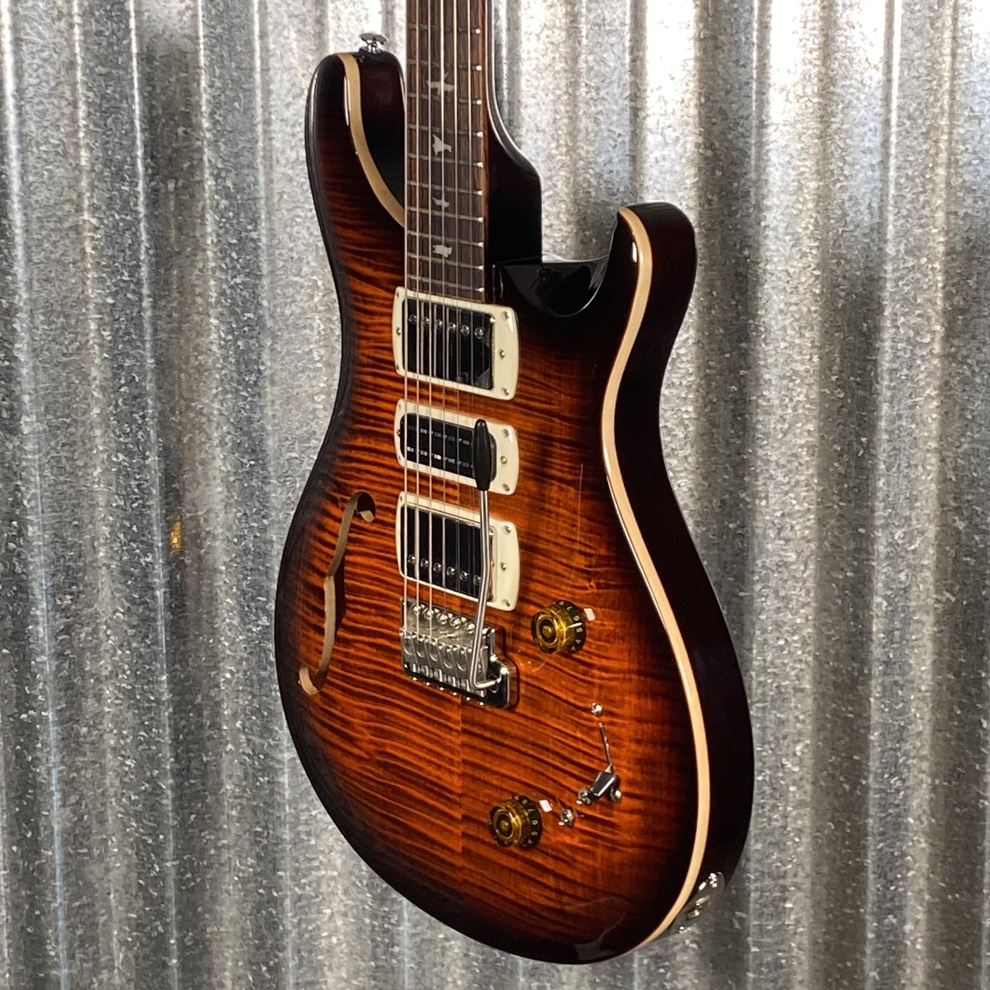 PRS Paul Reed Smith SE Special Semi Hollow Orange Tiger Smokeburst Guitar & Bag #0194