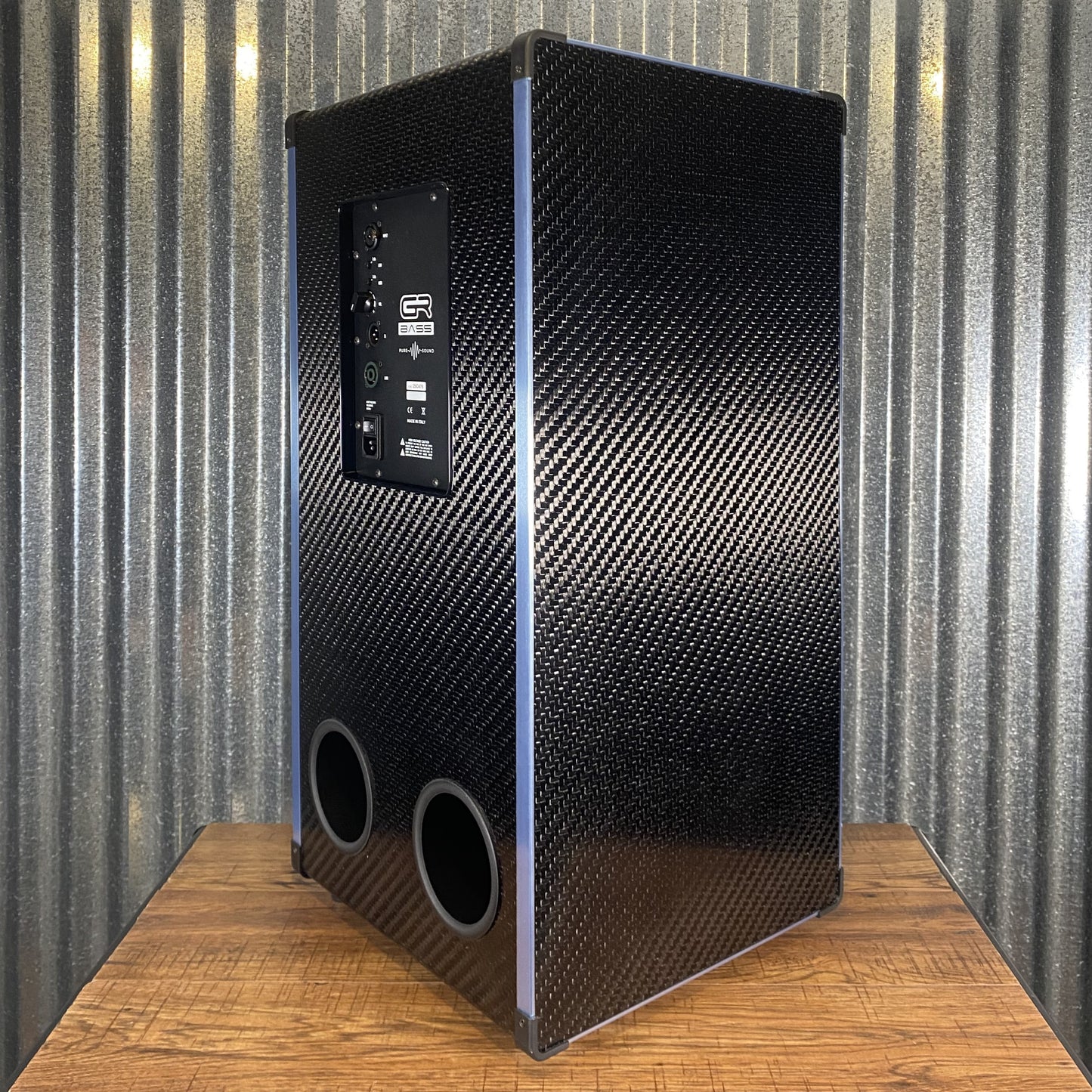 GR Bass AT 212 SLIM 800 ACT 1H Carbon Fiber 2x12 800 Watt 4 Ohm Active Powered Bass Speaker Cabinet