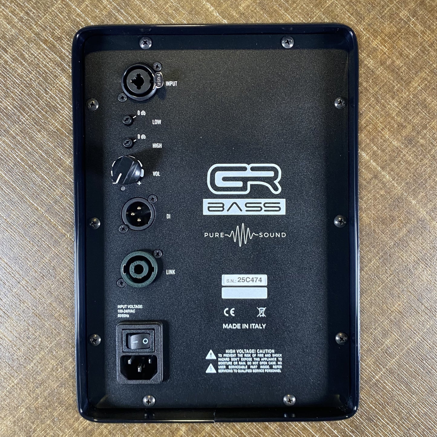 GR Bass NF 212 SLIM 800 ACT 1H Natural Fiber 2x12 800 Watt 4 Ohm Active Powered Bass Speaker Cabinet