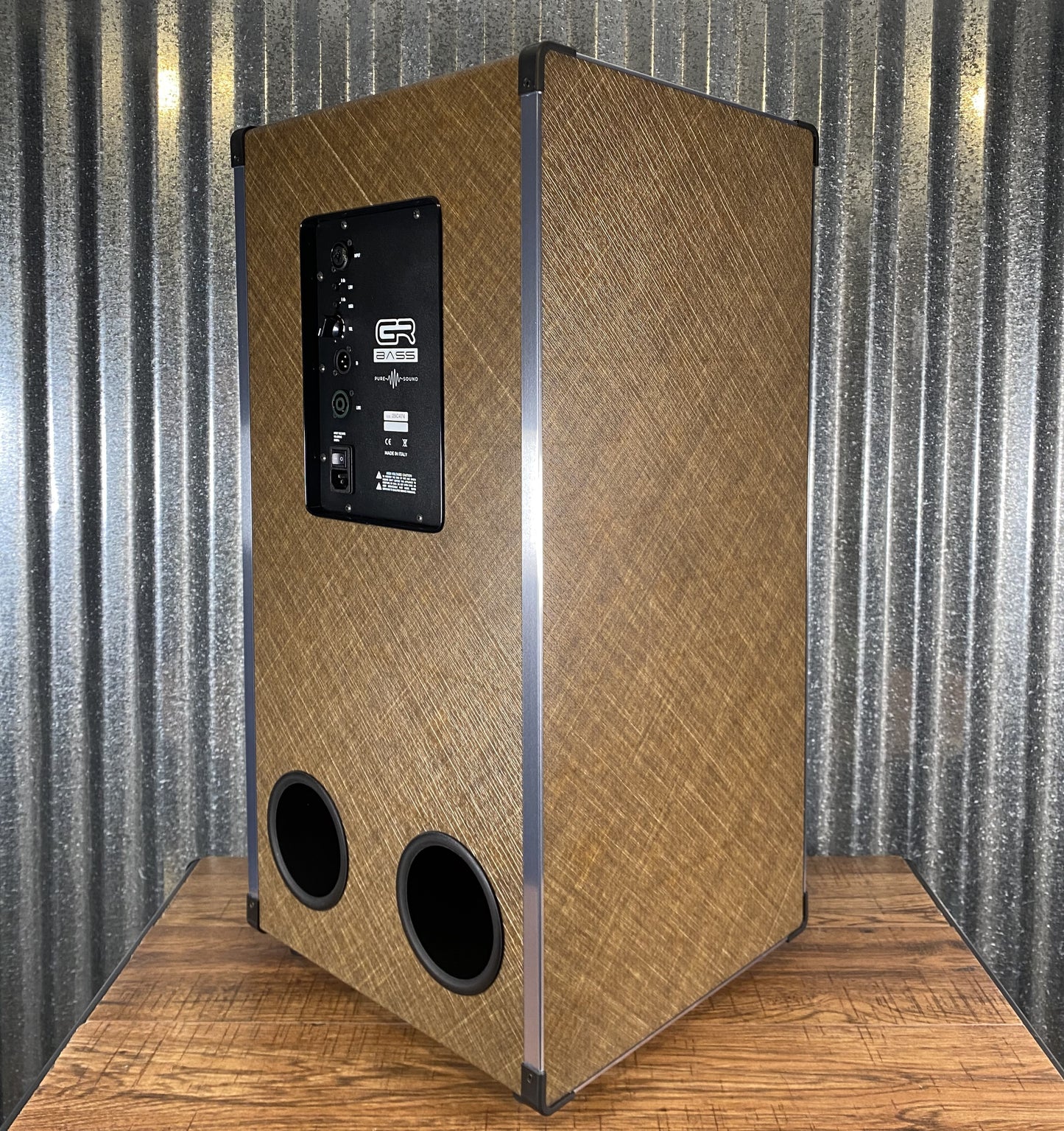 GR Bass NF 212 SLIM 800 ACT 1H Natural Fiber 2x12 800 Watt 4 Ohm Active Powered Bass Speaker Cabinet