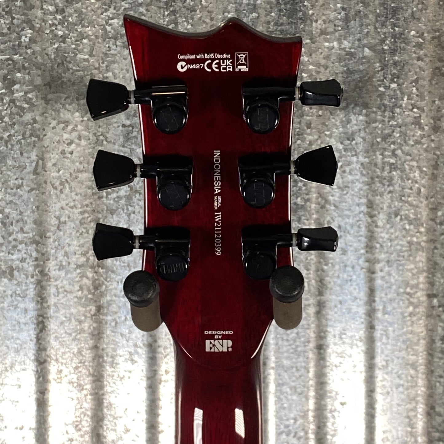 ESP LTD EC-1000 See Thru Black Cherry Guitar LEC1000STBC #0399 Used