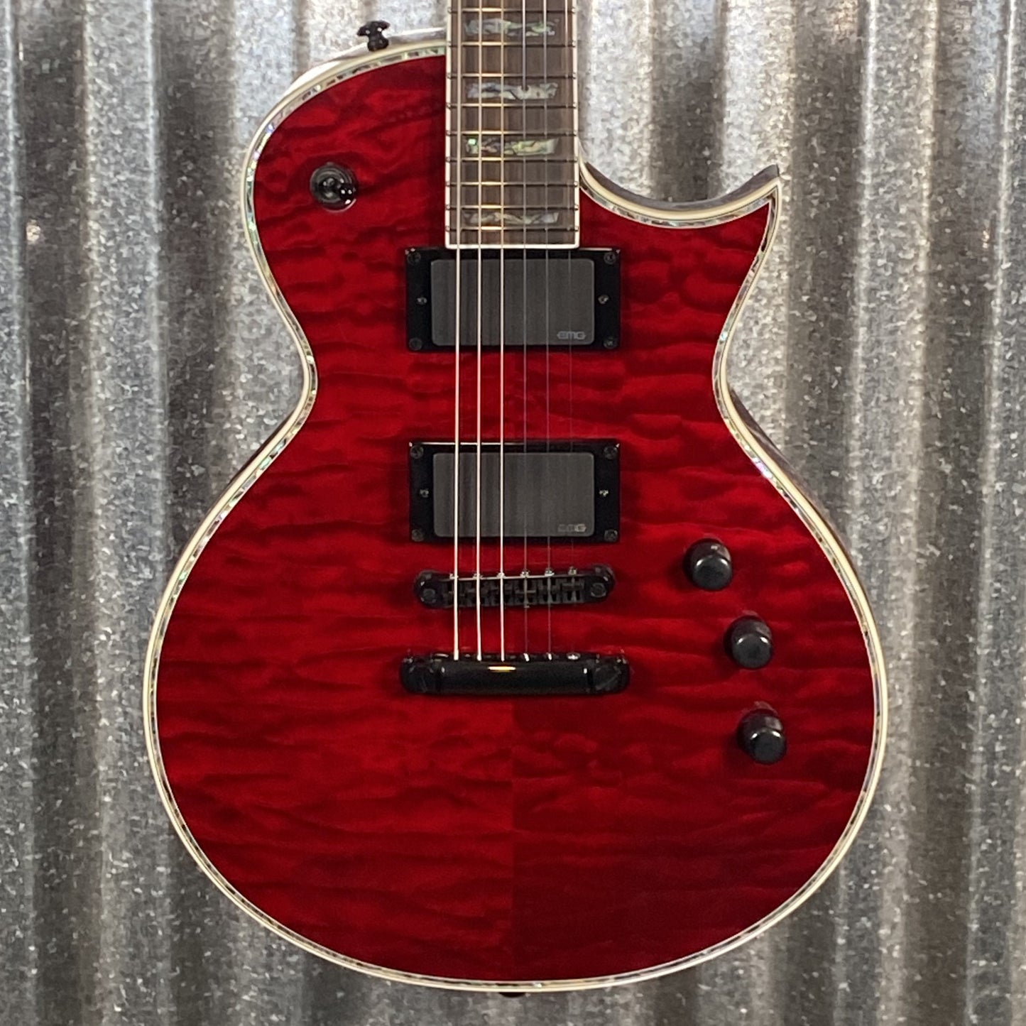 ESP LTD EC-1000 See Thru Black Cherry Guitar LEC1000STBC #0399 Used