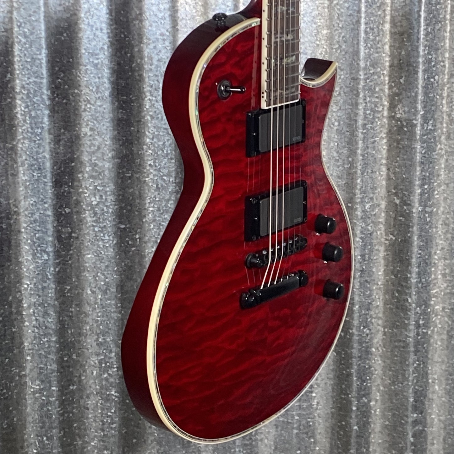 ESP LTD EC-1000 See Thru Black Cherry Guitar LEC1000STBC #0399 Used