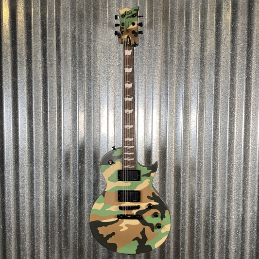 ESP LTD EC-1000 Woodland Camo Satin Fishman Fluence Guitar EC1000WCS #0316 Used