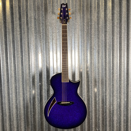 ESP LTD TL-6 Thinline Purple Sparkle Burst Acoustic Electric Guitar LTL6PSPB #0587 Used