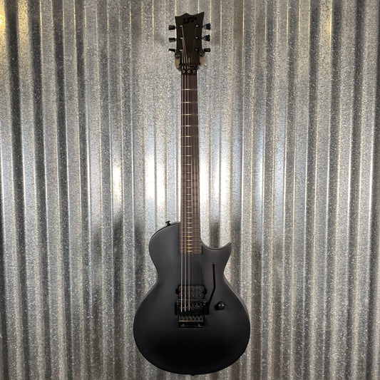 ESP LTD EC-FR Black Metal Eclipse Seymour Duncan Floyd Rose Black Satin Guitar LECFRBKMBLKS #0508 Used