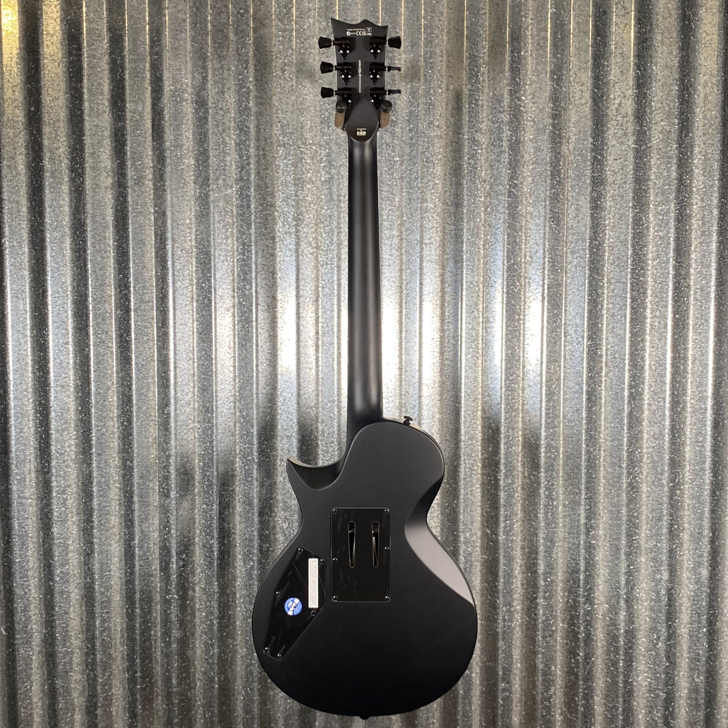 ESP LTD EC-FR Black Metal Eclipse Seymour Duncan Floyd Rose Black Satin Guitar LECFRBKMBLKS #0508 Used