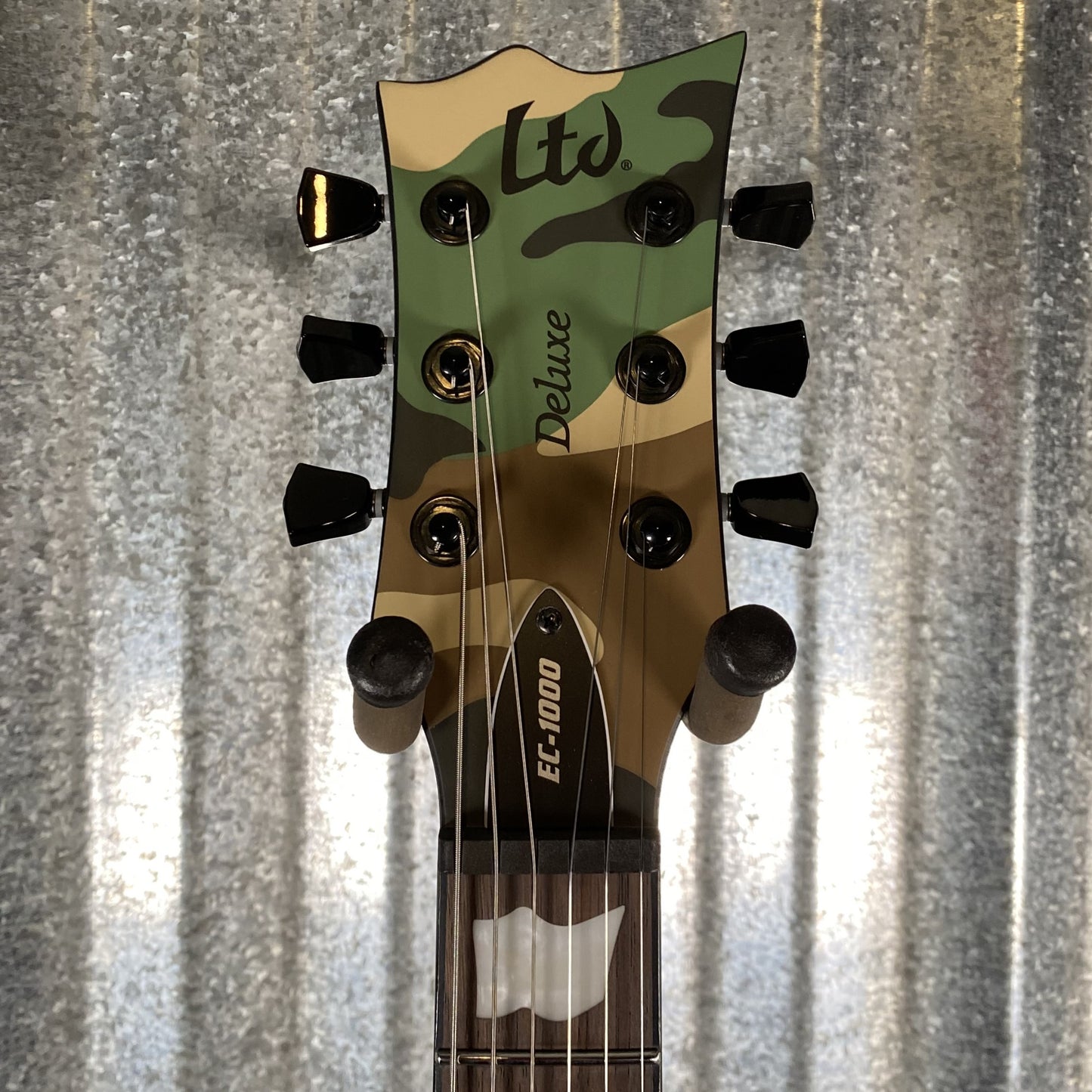ESP LTD EC-1000 Woodland Camo Satin Fishman Fluence Guitar EC1000WCS #0304 Used