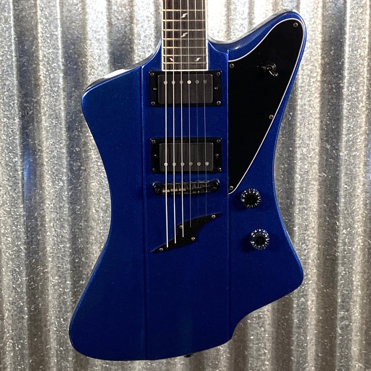 Westcreek Guitars Mirage T Bird Style Dual Humbucker Guitar Blue #0064 Used