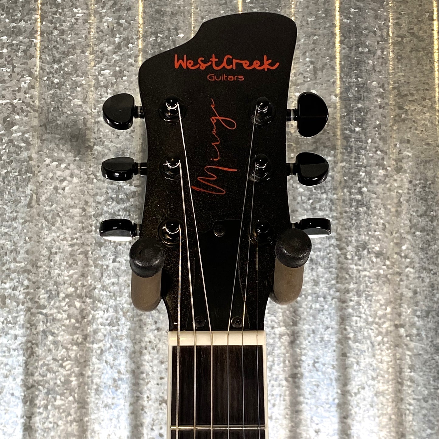 Westcreek Guitars Mirage T Bird Style Dual Humbucker Guitar Black #0037 Used