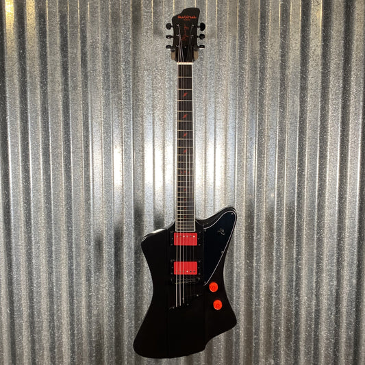 Westcreek Guitars Mirage T Bird Style Dual Humbucker Guitar Black #0037 Used