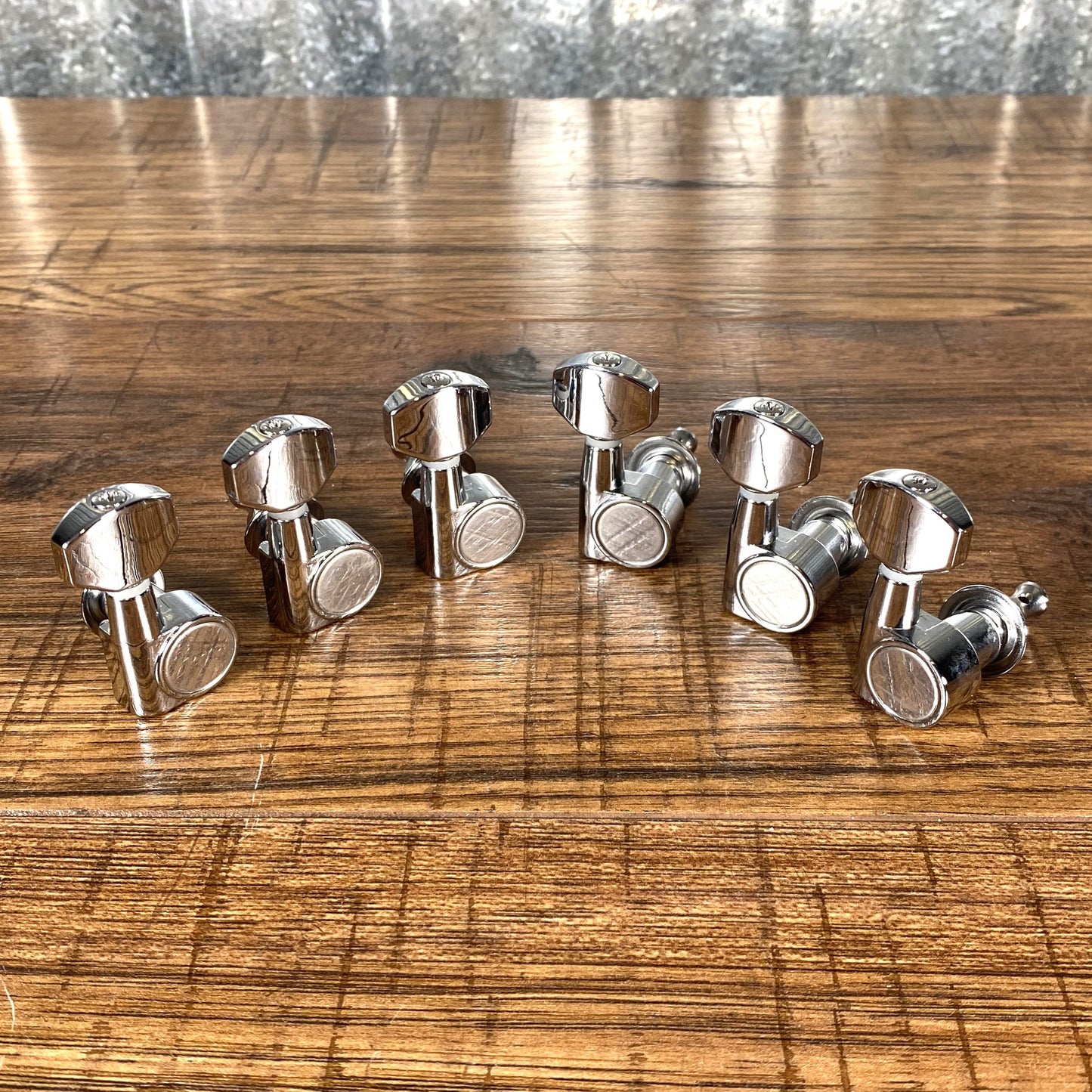 G&L Tribute 6 In Line Sealed Tuning Machine Set Chrome Right Hand Used