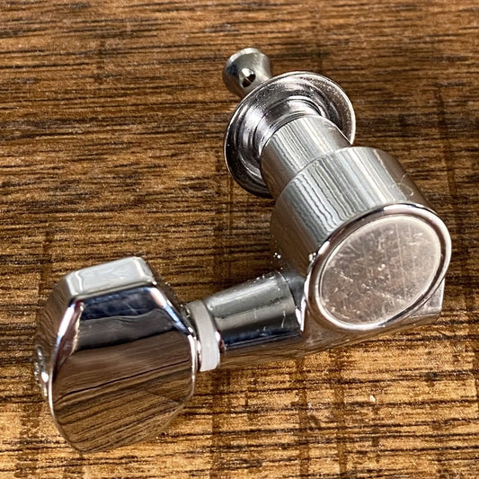 G&L Tribute 6 In Line Sealed Tuning Machine Set Chrome Right Hand Used