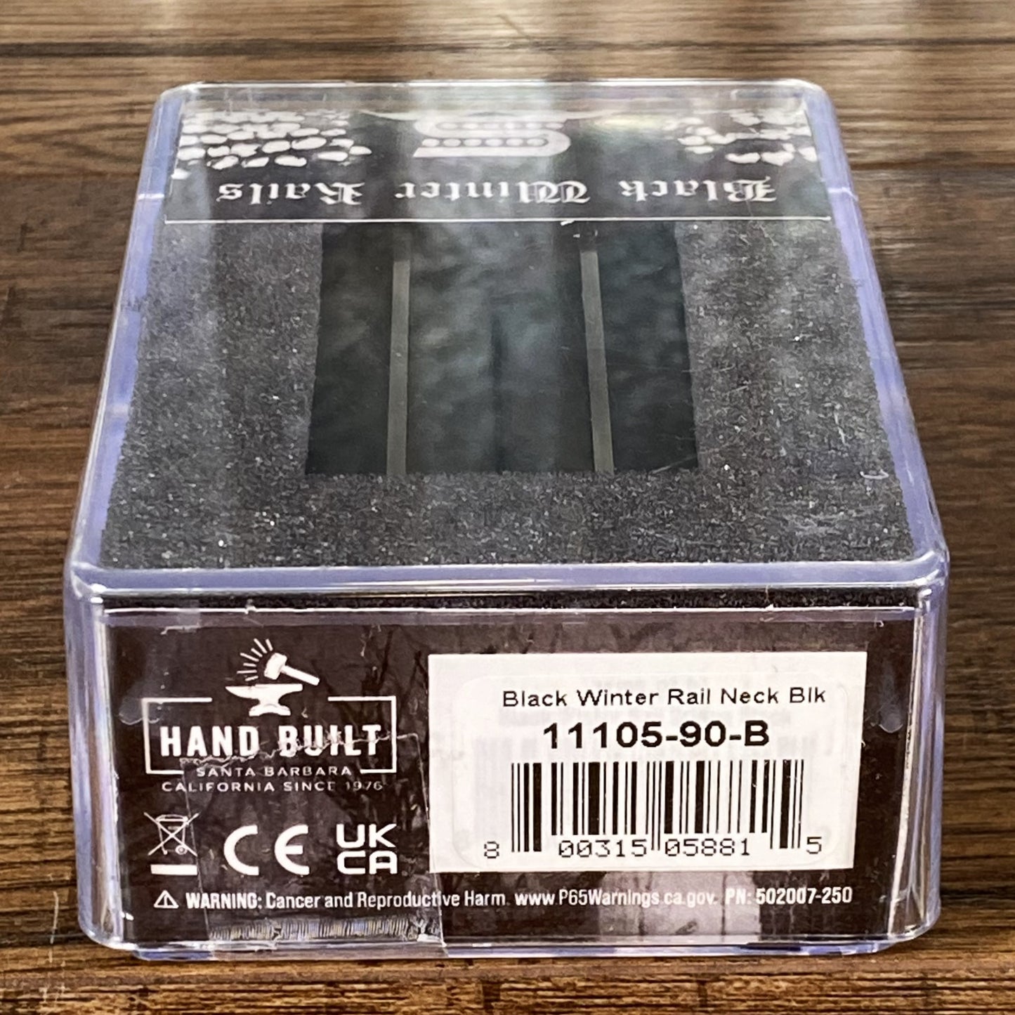 Seymour Duncan Black Winter Rails Guitar 4 Conductor Humbucker Pickup Black SET