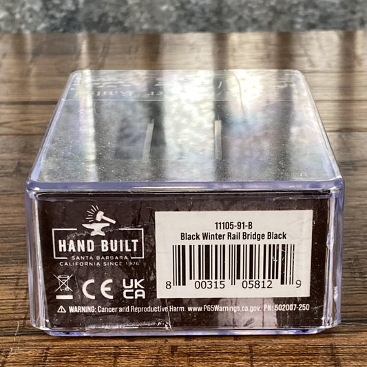 Seymour Duncan Black Winter Rails Guitar 4 Conductor Humbucker Pickup Bridge Black