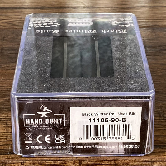 Seymour Duncan Black Winter Rails Guitar 4 Conductor Humbucker Pickup Neck Black