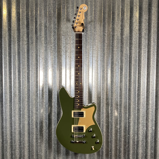 Reverend Descent RA Army Green Baritone Guitar #67705