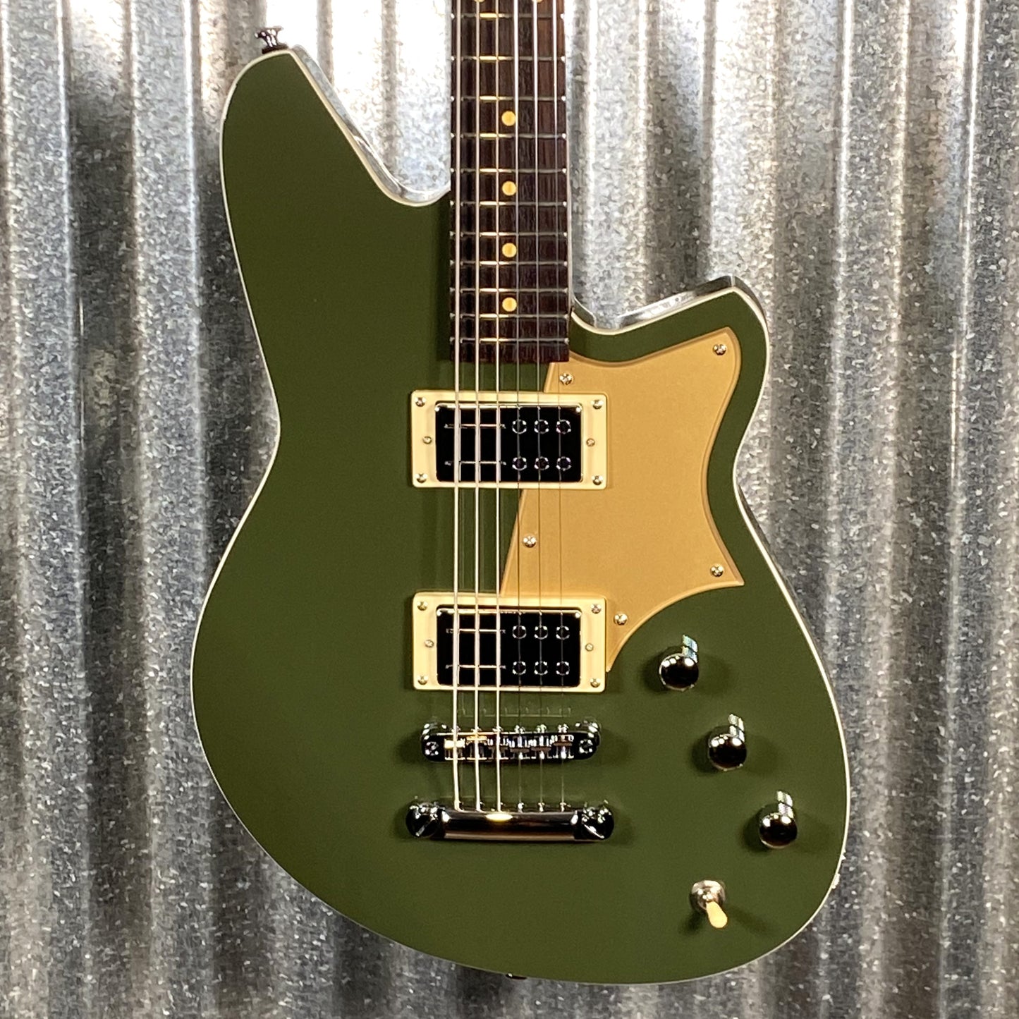 Reverend Descent RA Army Green Baritone Guitar #67705