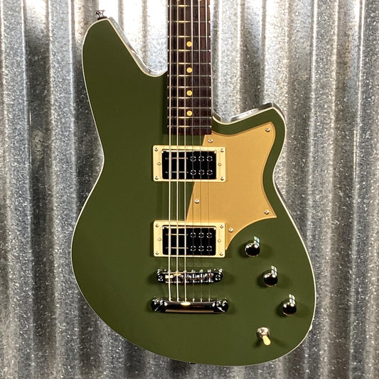Reverend Descent RA Army Green Baritone Guitar #67705