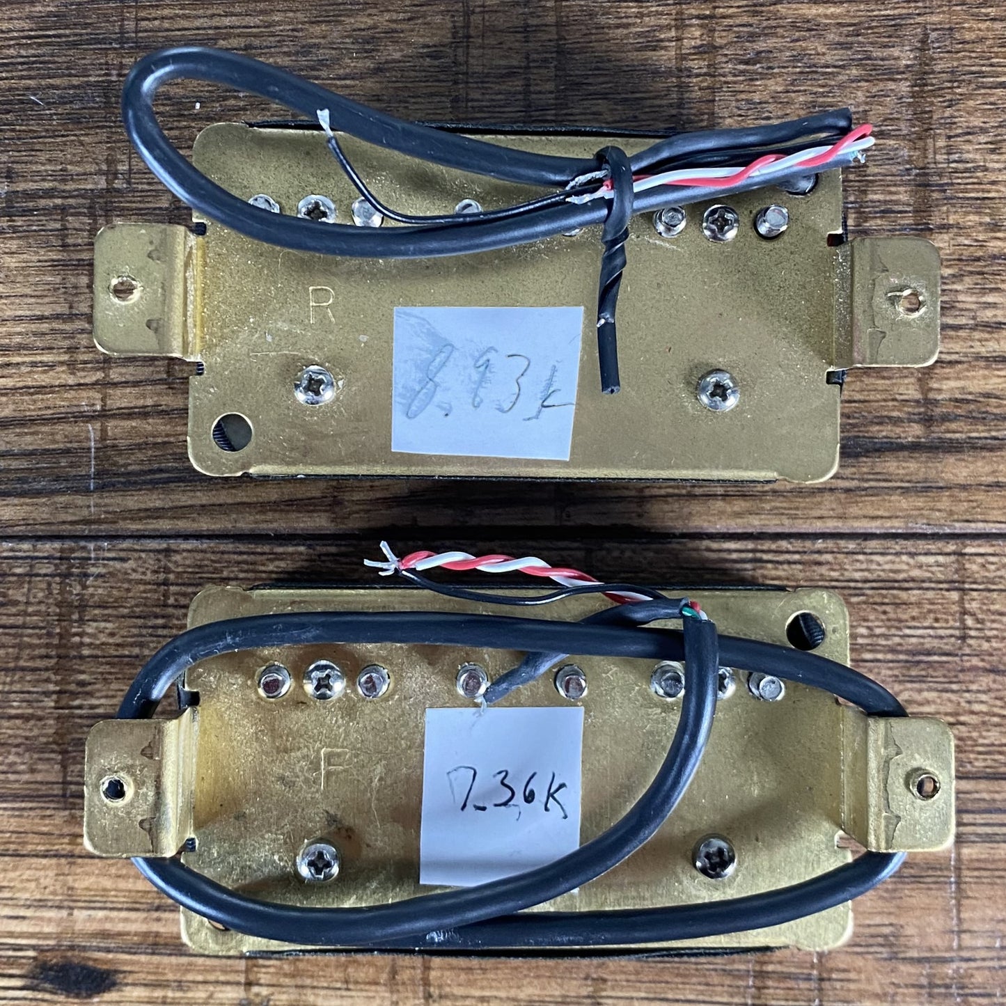 G&L USA Custom Shop Humbucker Set Neck Bridge Zebra Used