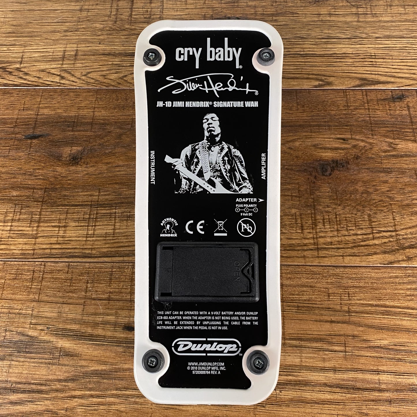 Dunlop JH1D Jimi Hendrix Wah Guitar Effect Pedal B Stock