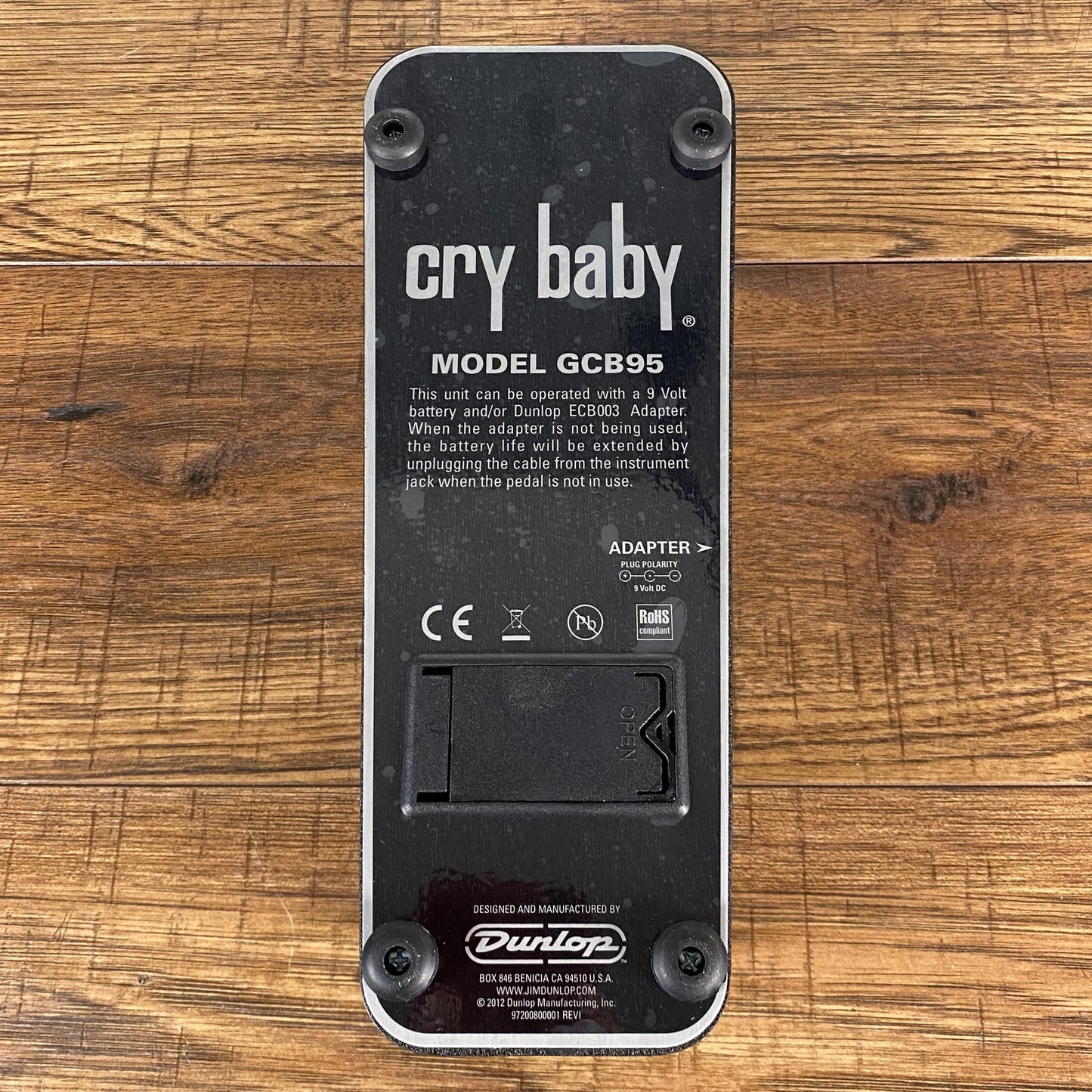 Dunlop Cry Baby Standard GCB95 Original Crybaby Wah Guitar Effect Pedal