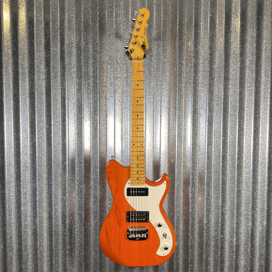 G&L Tribute Fallout Clear Orange Locking Tuners DiMarzio Pickups #0026 Used