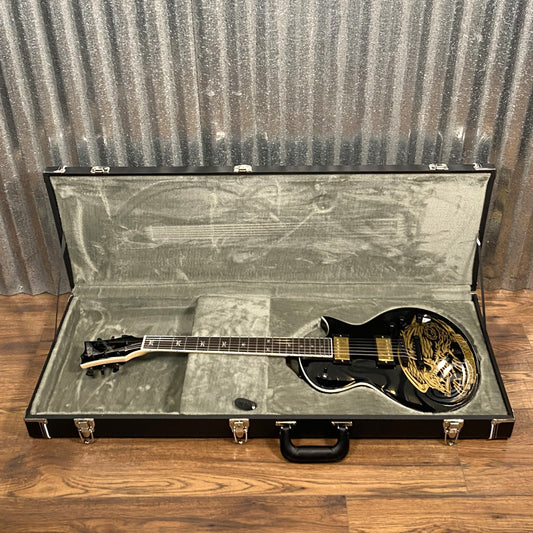 ESP LTD Will Adler Warbird Black & Gold Guitar & Case LWAWARBIRDBLKG #1512 Used