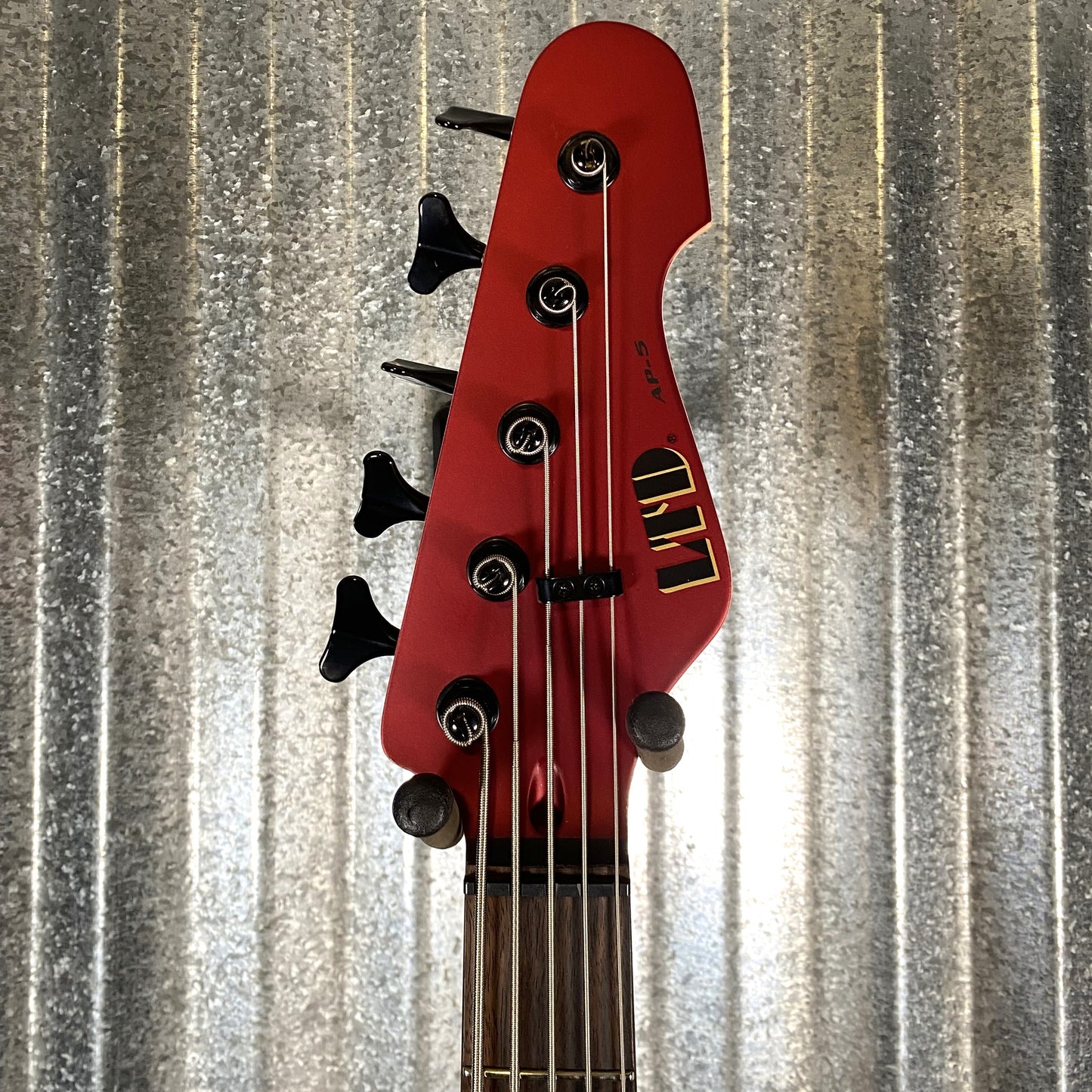 ESP LTD AP-5 Candy Apple Red Satin 5 String Bass LAP5CARS #0065 Used