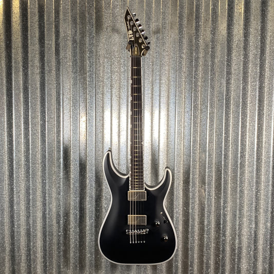 ESP LTD MH-1000NT Neck Thru Bold Binding Black Satin Guitar LMH1000NTBBBLKS #1040 Used