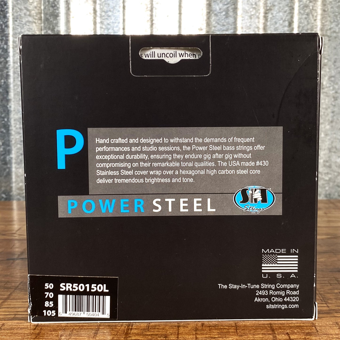 SIT Strings Power Steel Stainless Steel Medium 4 String Bass Set SR50105L