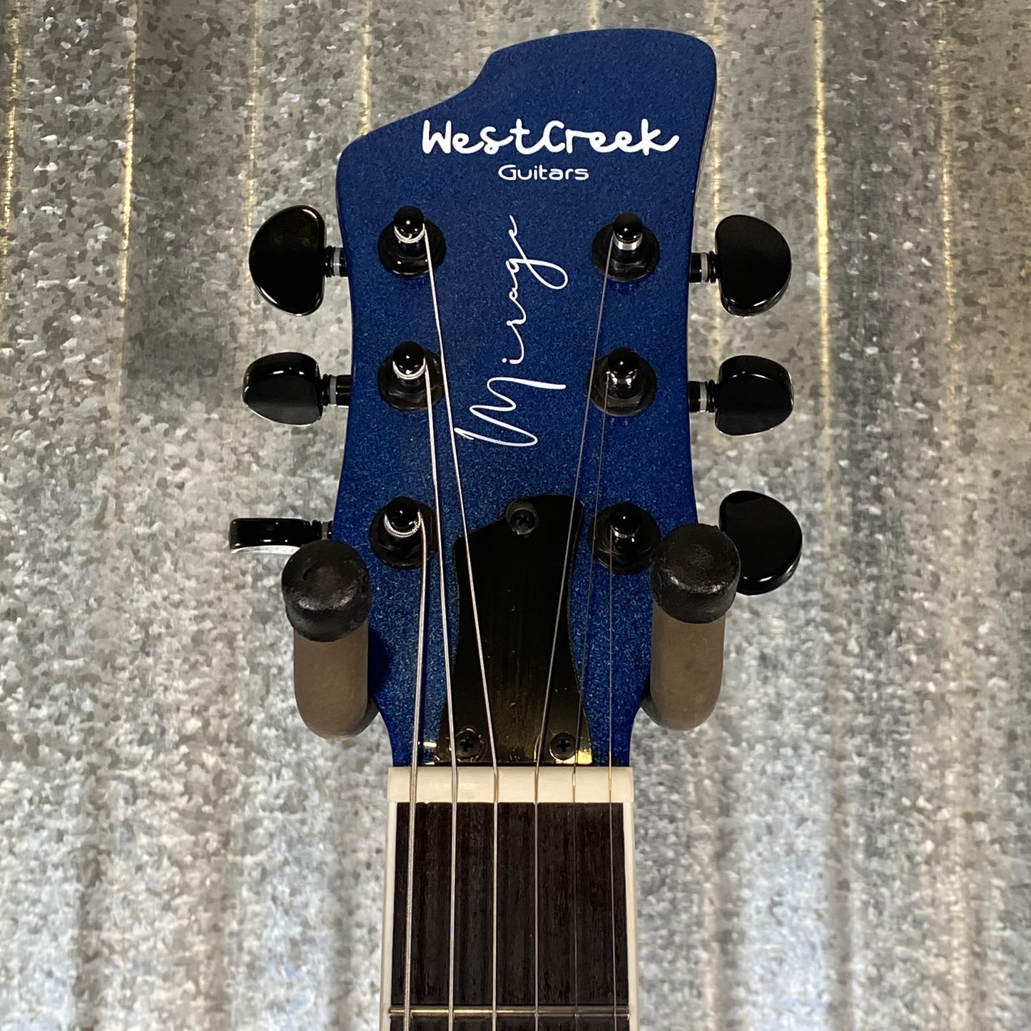Westcreek Guitars Mirage T Bird Style Dual Humbucker Guitar Blue #0051 Used