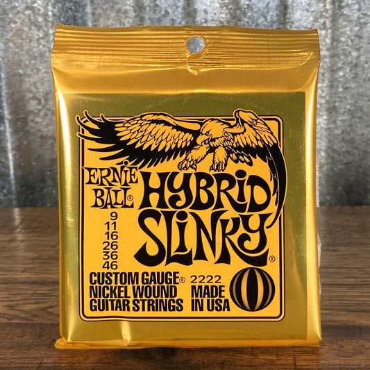 Ernie Ball 2222 Hybrid Slinky 9-46 Electric Guitar String Set 3 Pack
