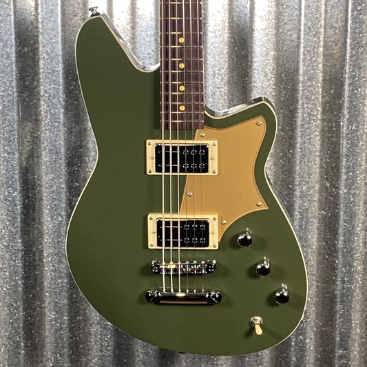 Reverend Descent RA Army Green Baritone Guitar #67700