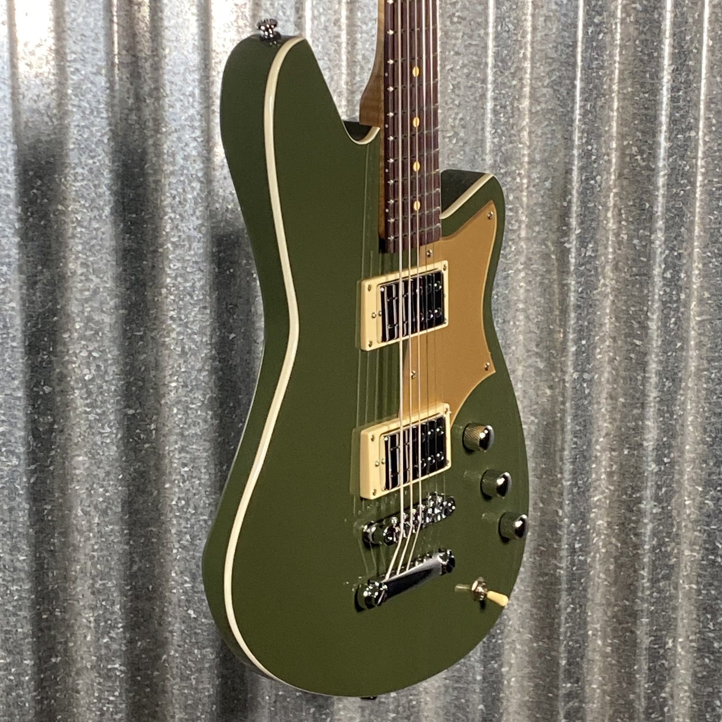 Reverend Descent RA Army Green Baritone Guitar #67700