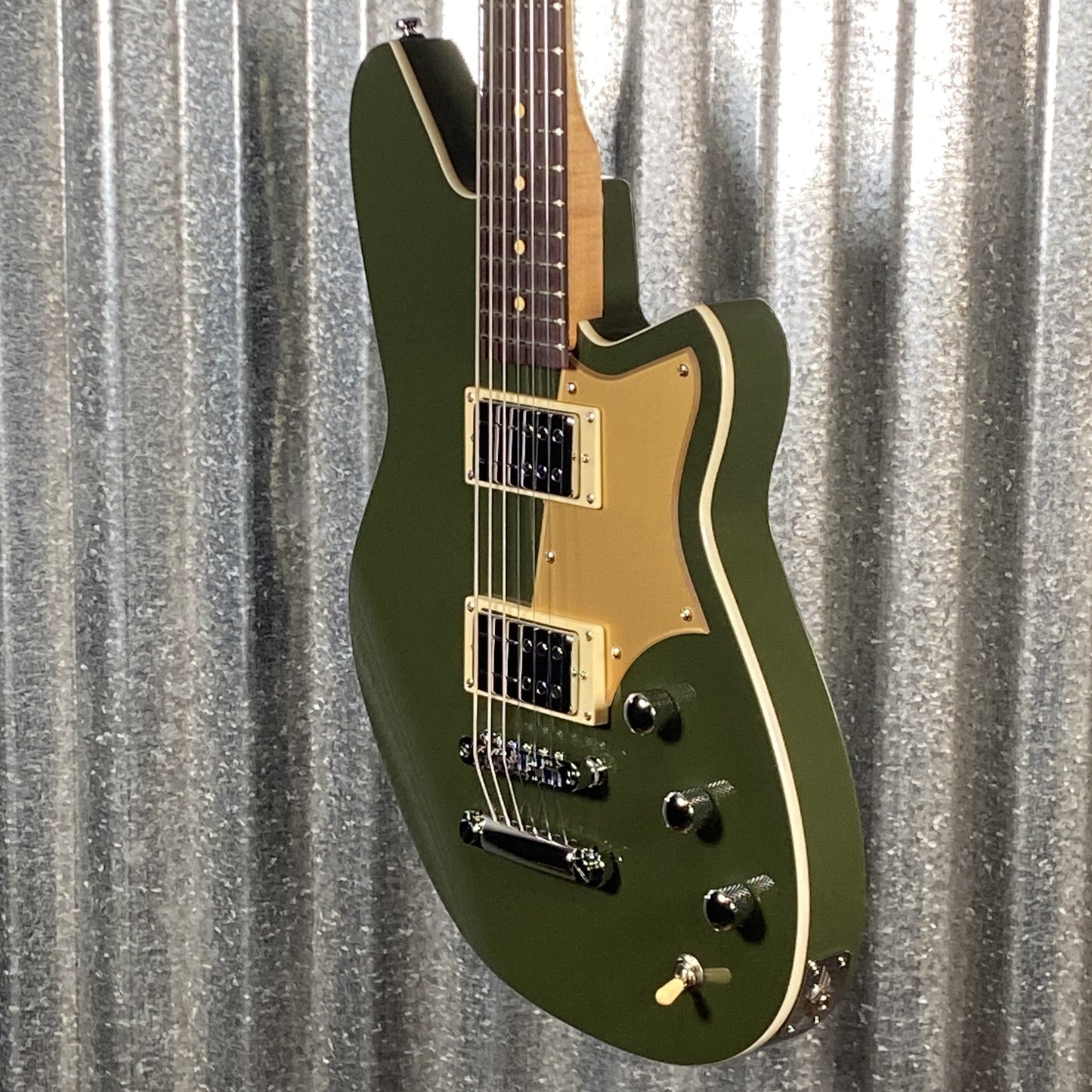 Reverend Descent RA Army Green Baritone Guitar #67700