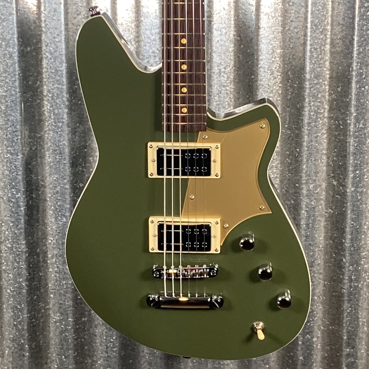 Reverend Descent RA Army Green Baritone Guitar #67704