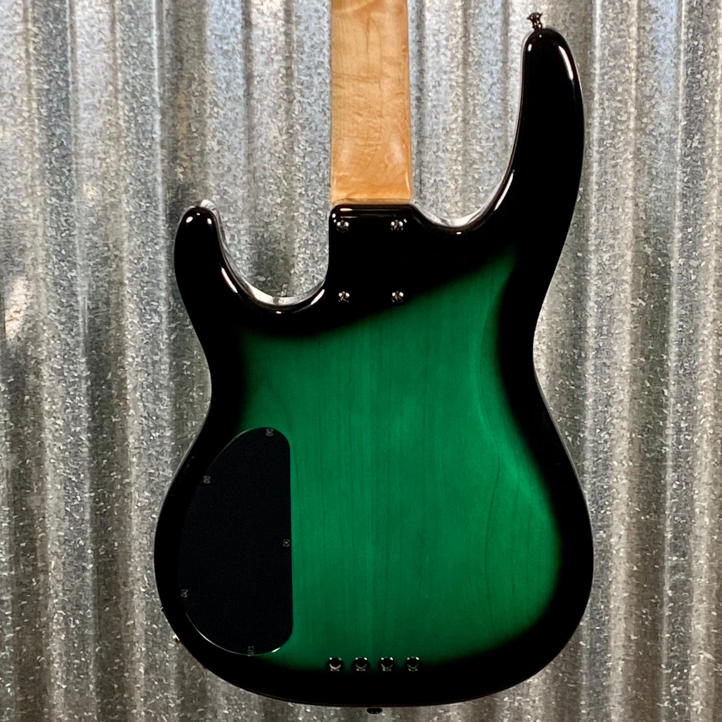 Carvin USA B4 4 String Lined Fretless Bass Forest Green Burst & Case #66424 Used