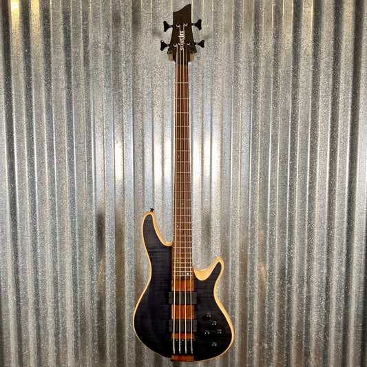 Schecter CB-4 Charles Berthoud 4 String Bass See Thru Black Satin #1769