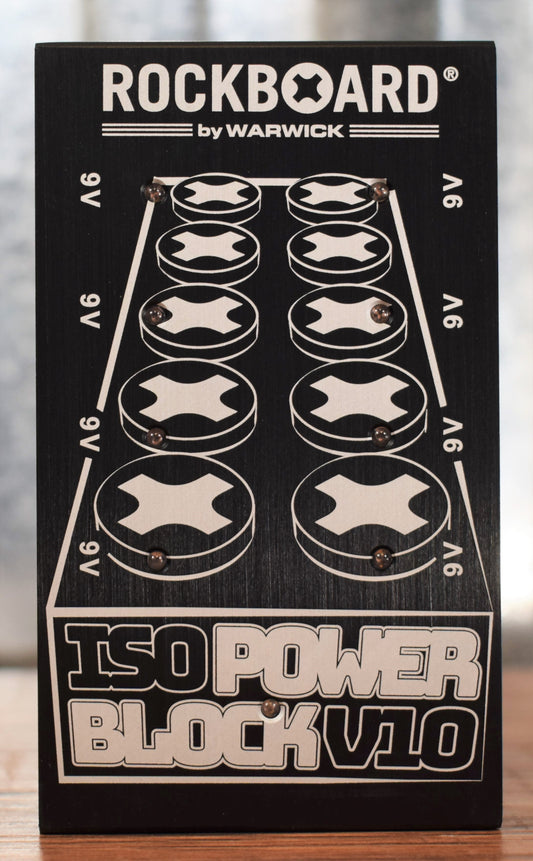 Warwick Rockboard Power Block ISOLATED V10 Outlet 9-18v Guitar Effect Pedal Pedalboard Power Supply Demo