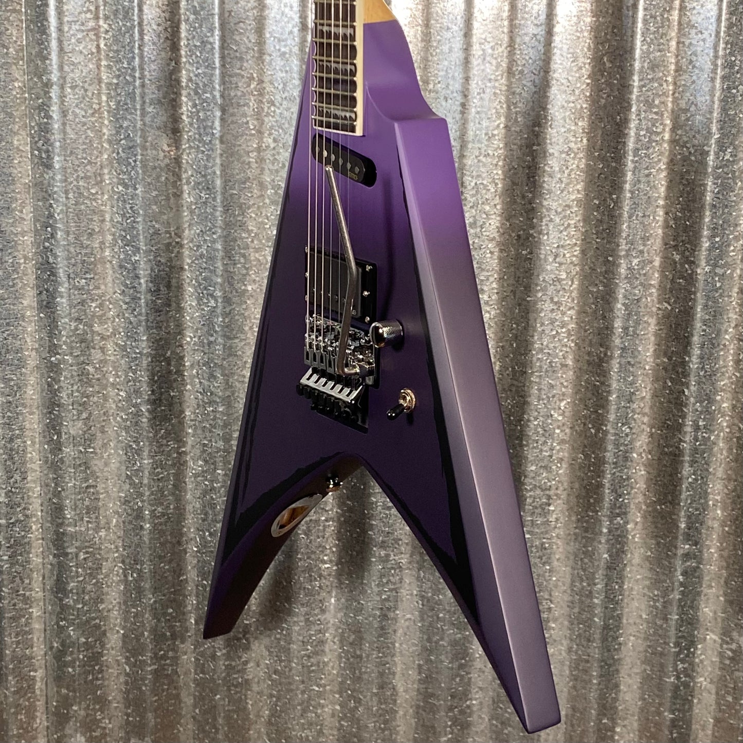 ESP LTD Alexi Laiho Ripped Sawtooth Arrow Purple Fade Satin Guitar & Case ALEXIRIPPED #3509 Used