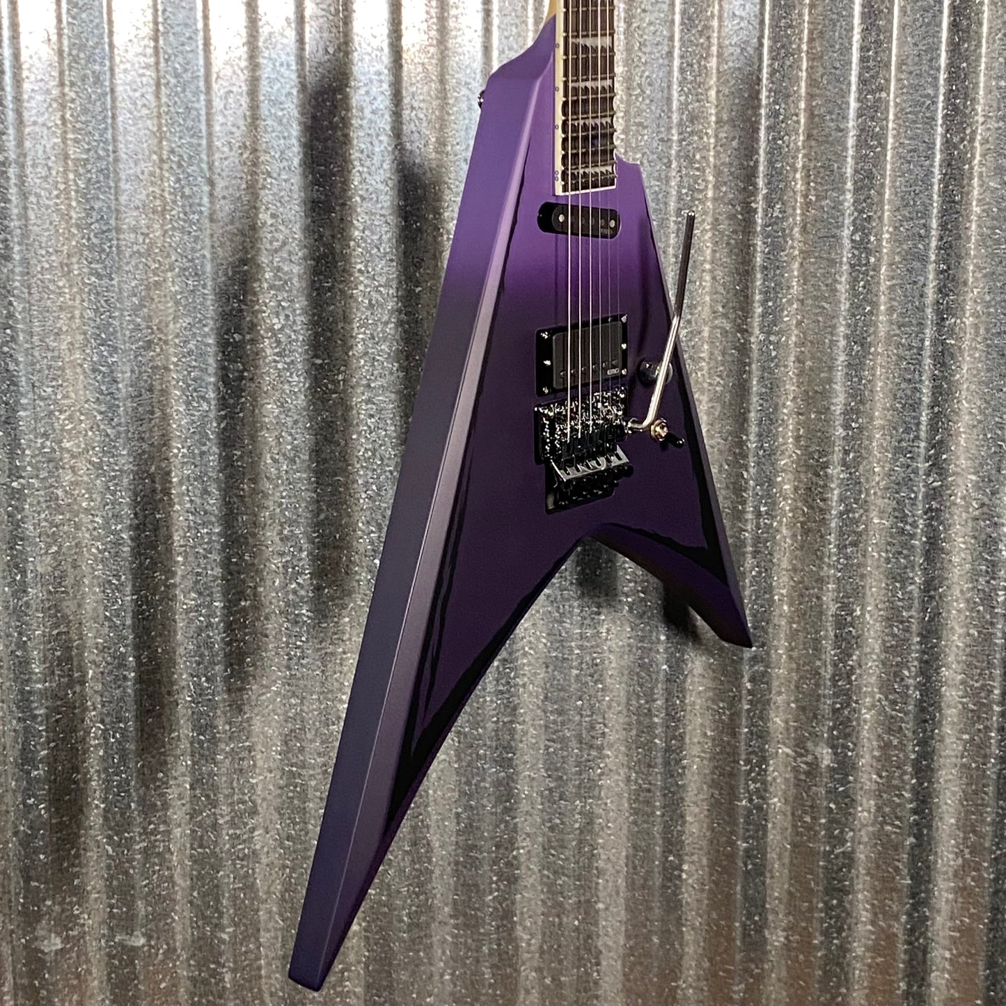 ESP LTD Alexi Laiho Ripped Sawtooth Arrow Purple Fade Satin Guitar & Case ALEXIRIPPED #3509 Used