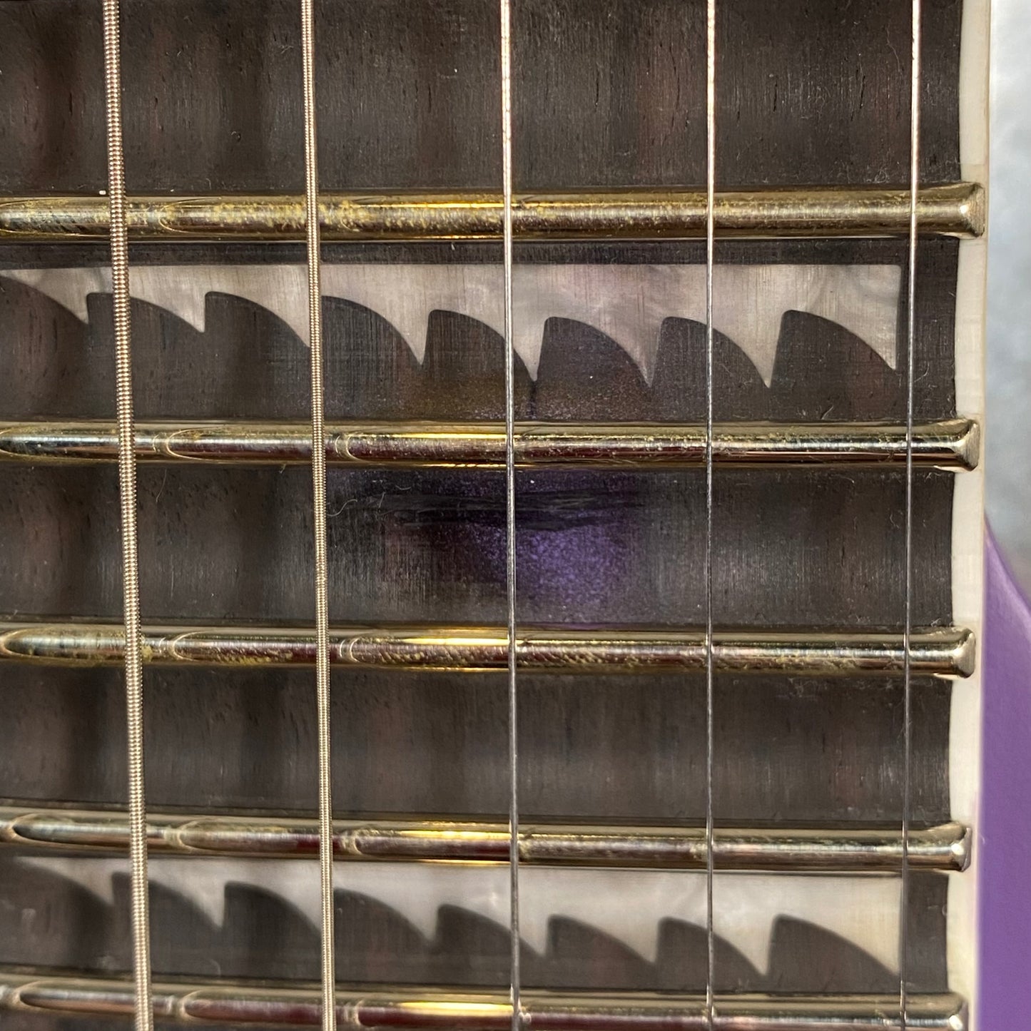ESP LTD Alexi Laiho Ripped Sawtooth Arrow Purple Fade Satin Guitar & Case ALEXIRIPPED #3509 Used