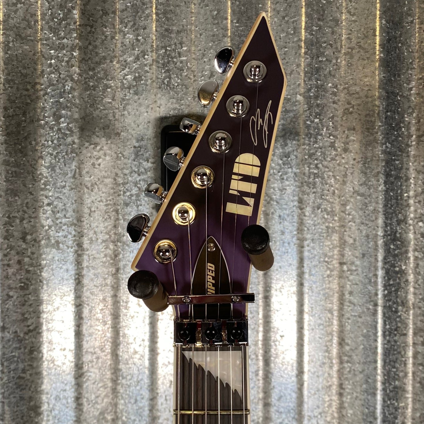 ESP LTD Alexi Laiho Ripped Sawtooth Arrow Purple Fade Satin Guitar & Case ALEXIRIPPED #3509 Used