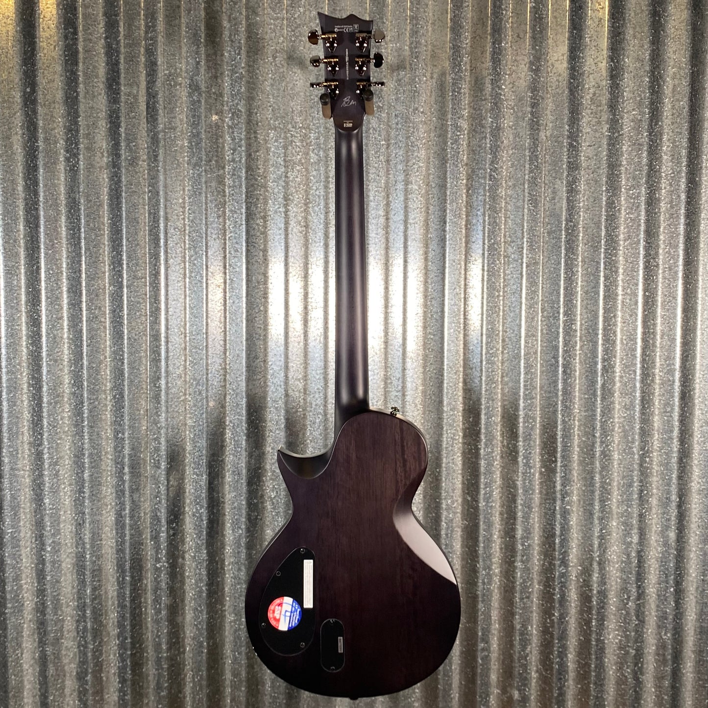 ESP LTD BB-600B Ben Burnley Baritone Quilt Top See Through Black Satin Seymour Duncan Guitar & Case #0416 Used