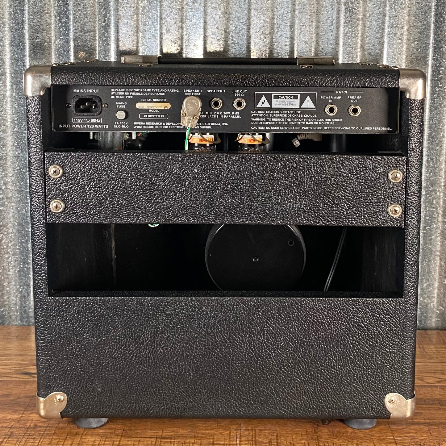 Rivera Clubster 25 Watt Two Channel 1x10 Reverb All Tube Guitar Amplifier Combo Used